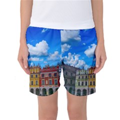 Buildings Architecture Architectural Women s Basketball Shorts by Celenk