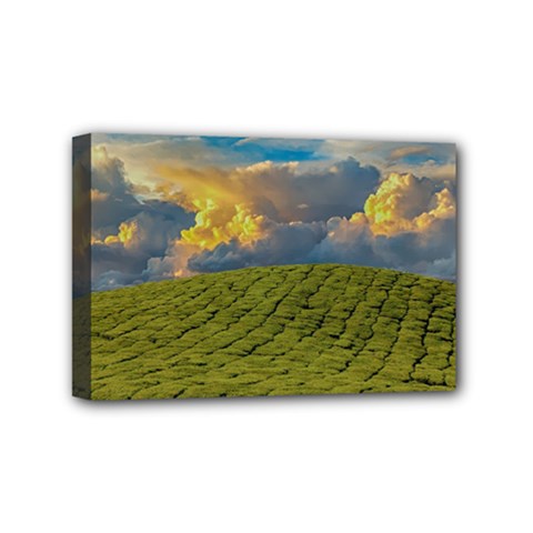 Sunrise Hills Landscape Nature Sky Mini Canvas 6  X 4  by Celenk