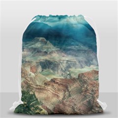 Canyon Mountain Landscape Nature Drawstring Bag (small) by Celenk