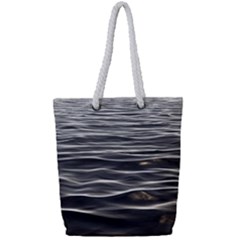 Texture Background Water Full Print Rope Handle Tote (small) by Celenk