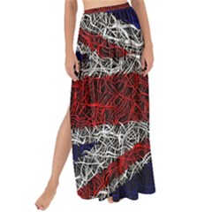 Union Jack Flag Uk Patriotic Maxi Chiffon Tie-up Sarong by Celenk