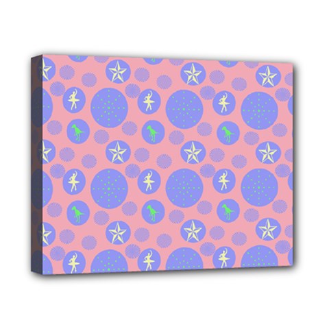 Pink Retro Dots Canvas 10  X 8  by snowwhitegirl