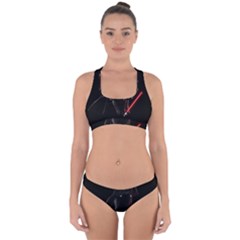 Darth Vader Cat Cross Back Hipster Bikini Set by Valentinaart