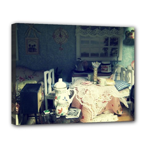 Abandonded Dollhouse Canvas 14  X 11  by snowwhitegirl