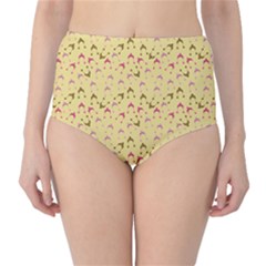 Hats Pink Beige High-waist Bikini Bottoms by snowwhitegirl