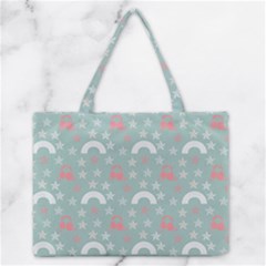 Music Stars Sky Blue Zipper Medium Tote Bag by snowwhitegirl