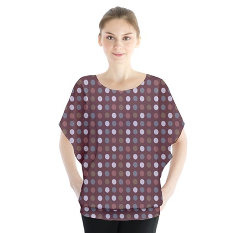 Grey Pink Lilac Brown Eggs On Brown Blouse by snowwhitegirl