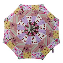 Quilt Of My Patterns Hook Handle Umbrellas (large) by snowwhitegirl