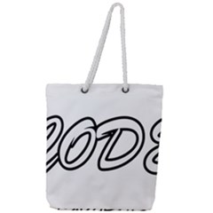 Code White Full Print Rope Handle Tote (large) by Code