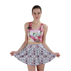 Pink Purple White Eggs On Lilac Mini Skirt by snowwhitegirl