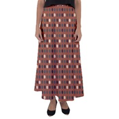 Grey Eggs On Russet Brown Flared Maxi Skirt by snowwhitegirl