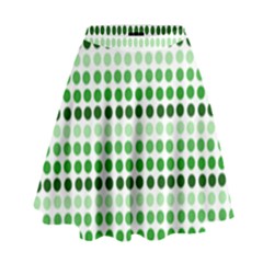 Greenish Dots High Waist Skirt by snowwhitegirl