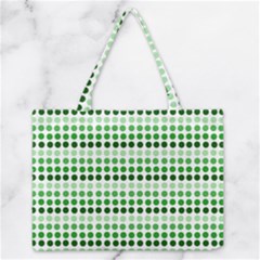 Greenish Dots Zipper Medium Tote Bag by snowwhitegirl