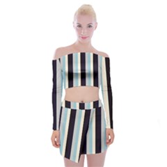 Sailor Off Shoulder Top With Mini Skirt Set by snowwhitegirl