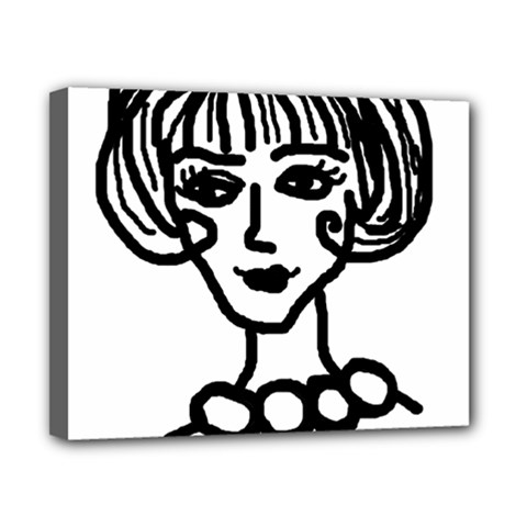 20s Girl Canvas 10  X 8  by snowwhitegirl