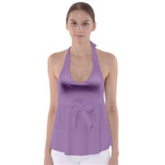 Uva Purple Babydoll Tankini Top by snowwhitegirl