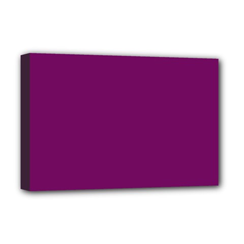 Magenta Ish Purple Deluxe Canvas 18  X 12   by snowwhitegirl