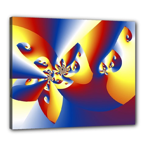 Mandelbrot Math Fractal Pattern Canvas 24  X 20  by Nexatart