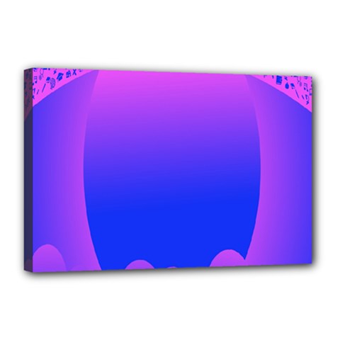 Abstract Bright Color Canvas 18  X 12  by Nexatart
