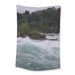 Sightseeing At Niagara Falls Small Tapestry by canvasngiftshop
