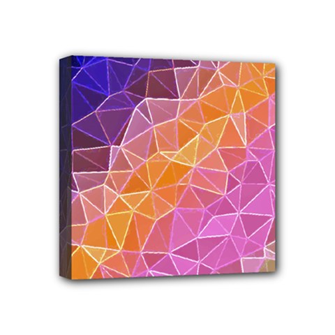 Crystalized Rainbow Mini Canvas 4  X 4  by NouveauDesign