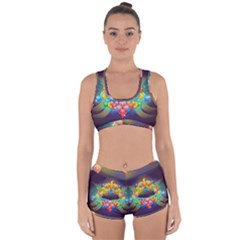 Badge Abstract Abstract Design Racerback Boyleg Bikini Set by Nexatart