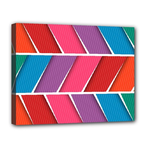 Abstract Background Colorful Canvas 14  X 11  by Nexatart