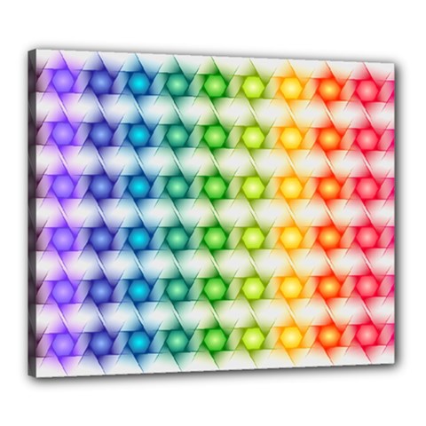 Background Colorful Geometric Canvas 24  X 20  by Nexatart