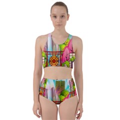 Zen Garden Japanese Nature Garden Racer Back Bikini Set by Nexatart