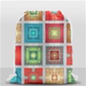 Tiles Pattern Background Colorful Drawstring Bag (Small) View1