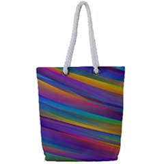 Colorful Background Full Print Rope Handle Tote (small) by Nexatart