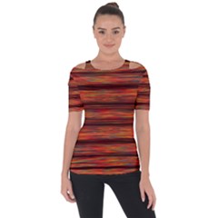 Colorful Abstract Background Strands Short Sleeve Top by Nexatart