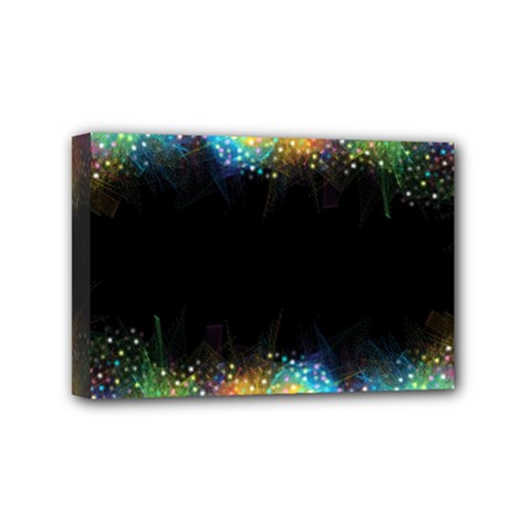 Frame Border Feathery Blurs Design Mini Canvas 6  X 4  by Nexatart