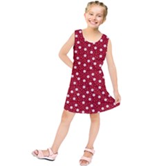 Floral Dots Red Kids  Tunic Dress by snowwhitegirl