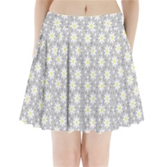 Daisy Dots Grey Pleated Mini Skirt by snowwhitegirl