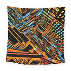 City Scape Square Tapestry (large) by NouveauDesign