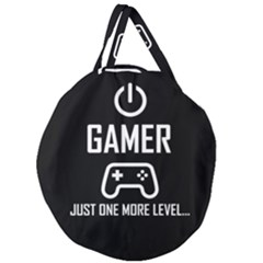Gamer Giant Round Zipper Tote by Valentinaart