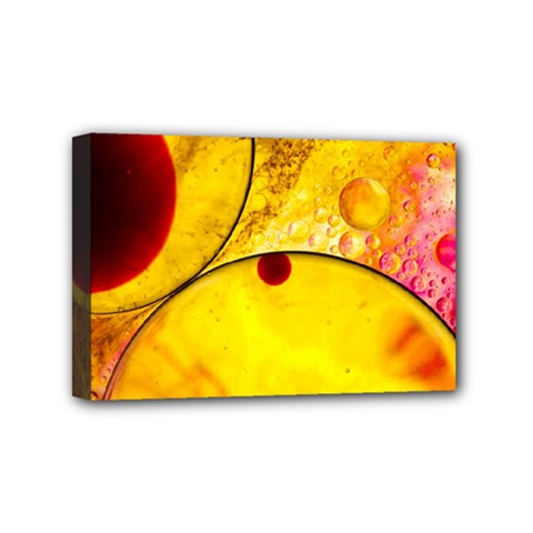 Abstract Water Oil Macro Mini Canvas 6  X 4  by Nexatart