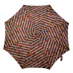 Mosaic Pattern Quilt Pattern Hook Handle Umbrella (medium) by paulaoliveiradesign