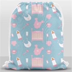 Baby Pattern Drawstring Bag (large) by snowwhitegirl