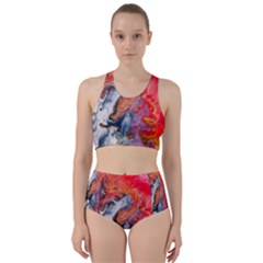 Art Abstract Macro Racer Back Bikini Set by Nexatart