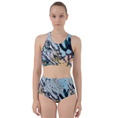 Abstract Structure Background Wax Racer Back Bikini Set by Nexatart