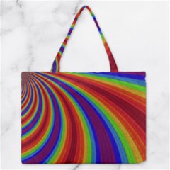 Abstract Pattern Lines Wave Zipper Medium Tote Bag by Nexatart