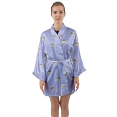 Monster Rats Hand Draw Illustration Pattern Long Sleeve Kimono Robe by dflcprints