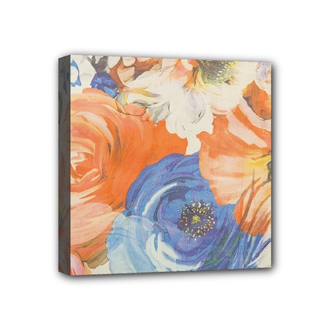 Texture Fabric Textile Detail Mini Canvas 4  X 4  by Nexatart
