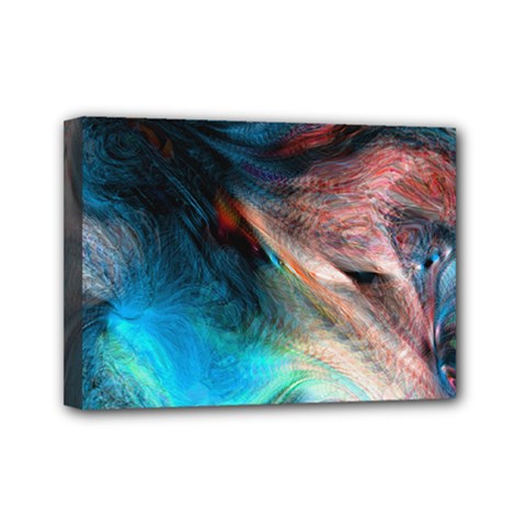Background Art Abstract Watercolor Mini Canvas 7  X 5  by Nexatart