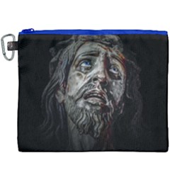 Jesuschrist Face Dark Poster Canvas Cosmetic Bag (xxxl) by dflcprints