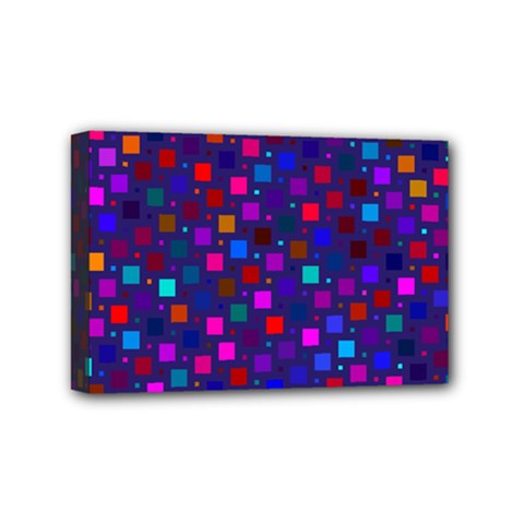 Squares Square Background Abstract Mini Canvas 6  X 4  by Nexatart