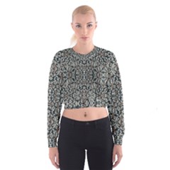Ornate Pattern Mosaic Cropped Sweatshirt by dflcprints