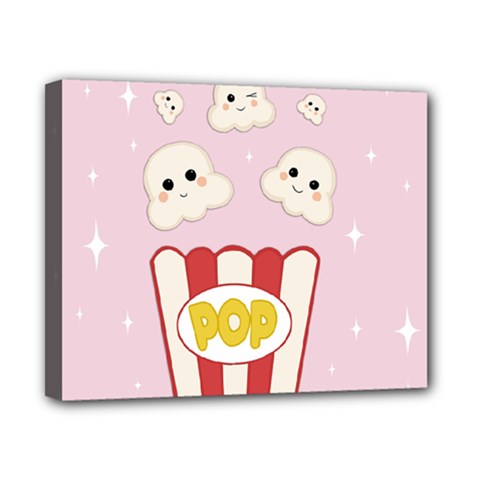 Cute Kawaii Popcorn Canvas 10  X 8  by Valentinaart